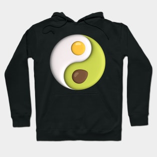 Avocado Egg Yin Yang Hoodie